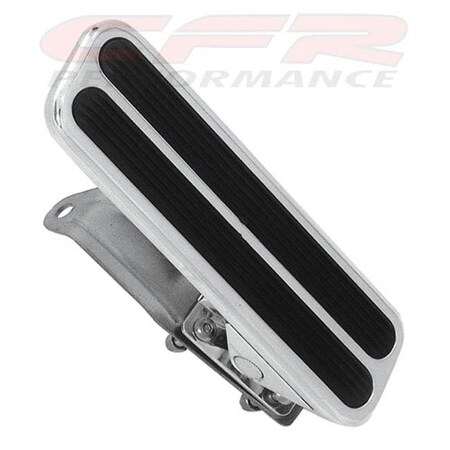 Cfr Performance CFR HZ-8503-POL Polished Aluminum Street Rod Throttle Gas Pedal - Chevy Ford Mopar HZ-8503-POL
